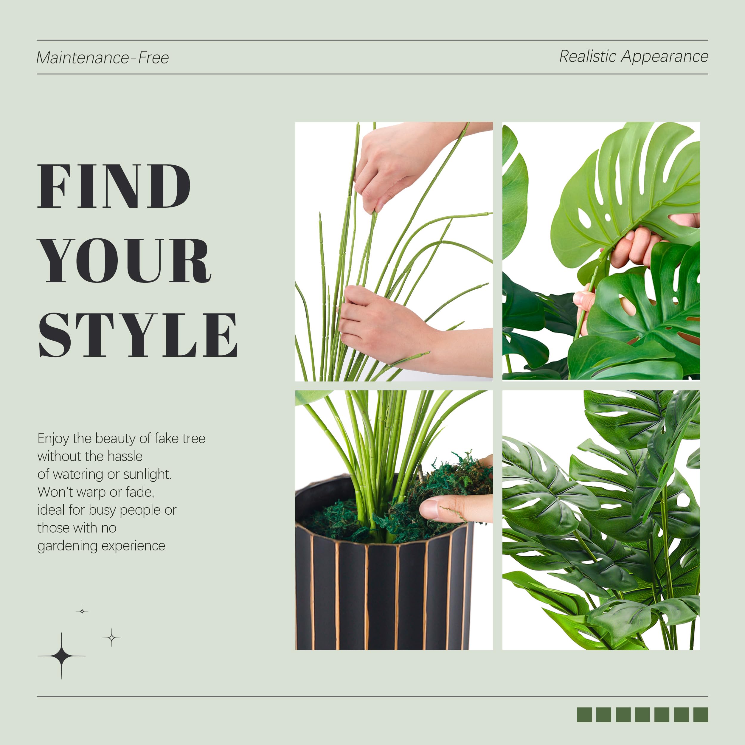 Künstliche Zimmerpflanzen: Monstera